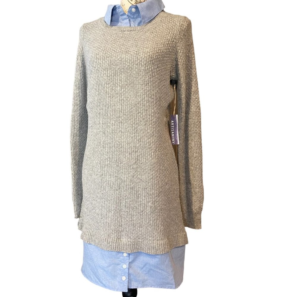 ARTISAN Layered Sweater dress knit preppy